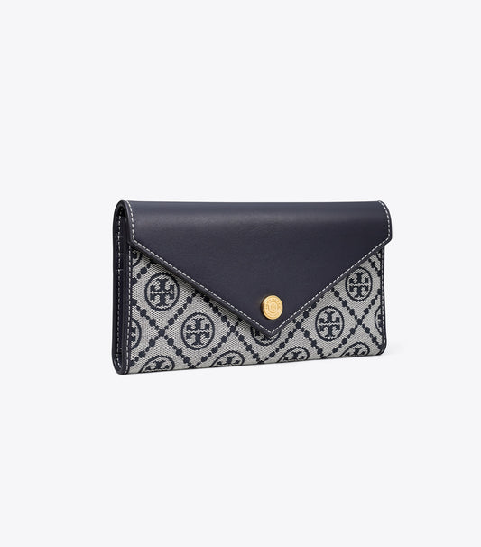 Tory Burch T Monogram Envelope Wallet - Tory Navy