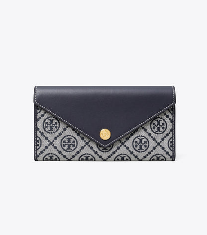 Tory Burch T Monogram Envelope Wallet - Tory Navy