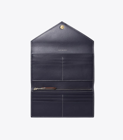 Tory Burch T Monogram Envelope Wallet - Tory Navy