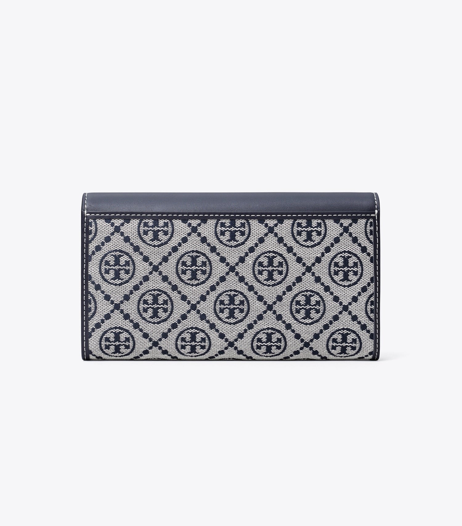 Tory Burch T Monogram Wide Envelope Wallet - Tory Navy