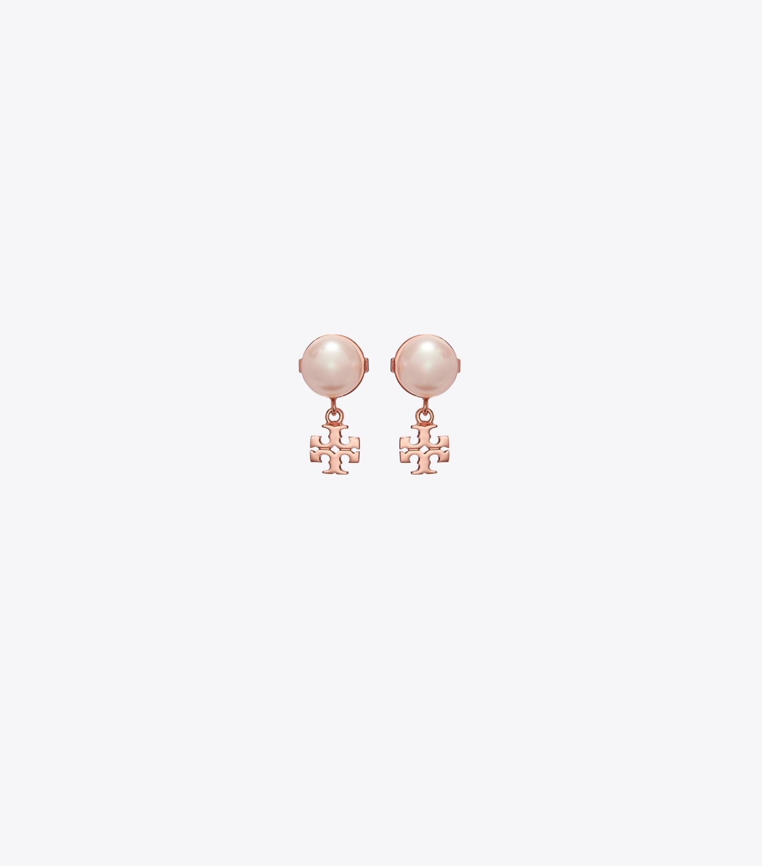 Tory Burch Small Moondance Stud Earrings - Rose Gold / Pink