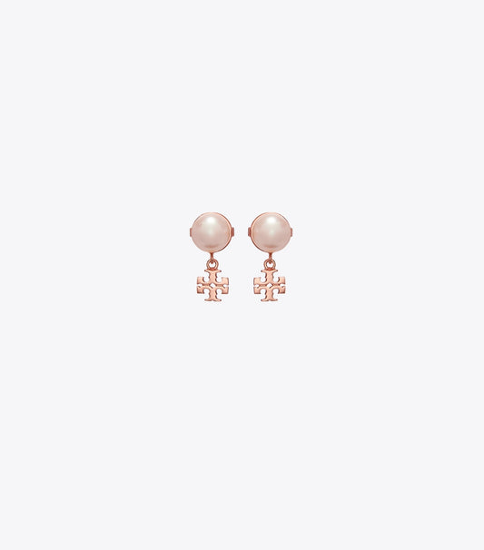 Tory Burch Small Moondance Stud Earrings - Rose Gold / Pink