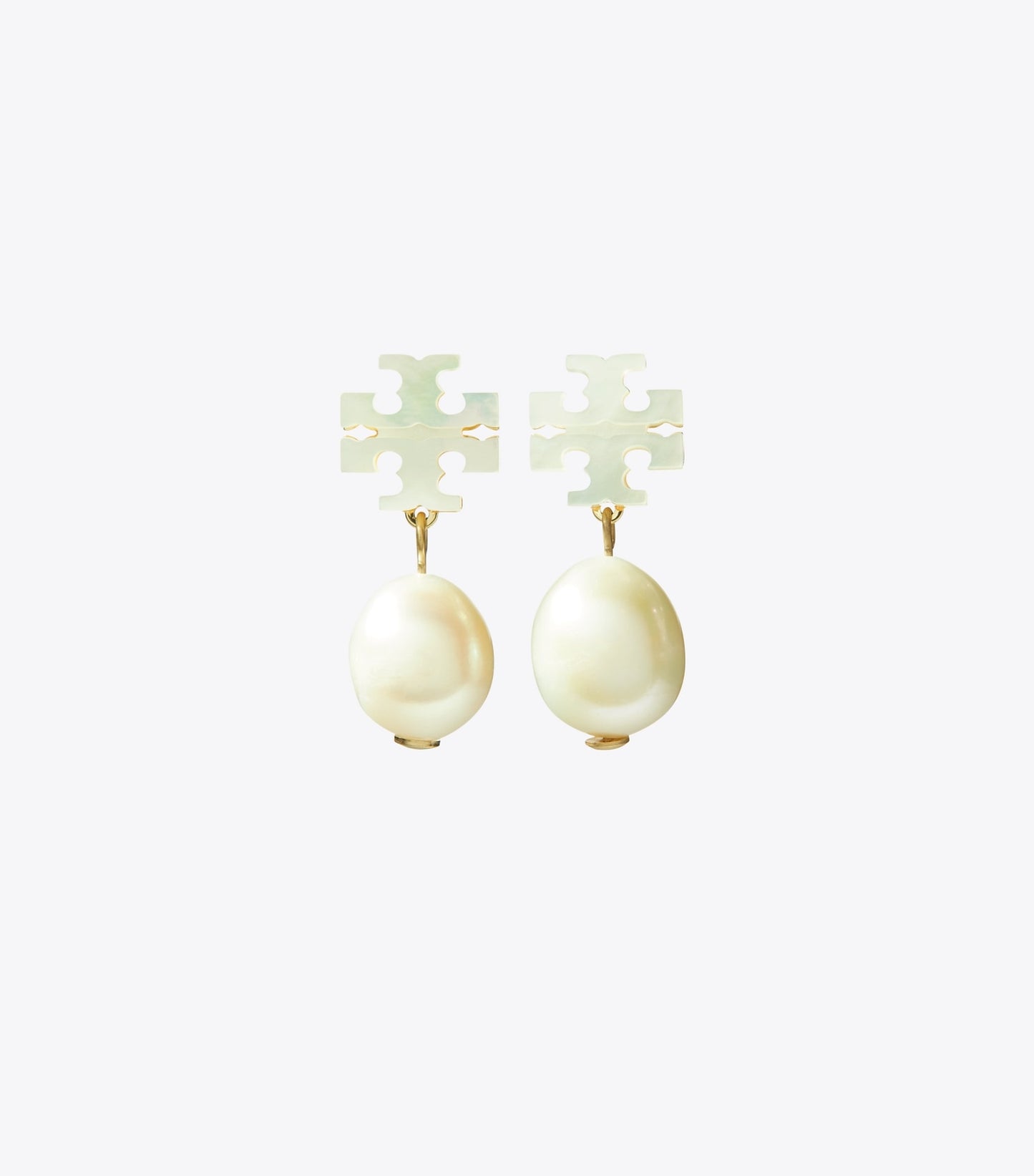 Tory Burch Moondance Pearl Drop Earrings - Tory Gold / Mother Of Pearl