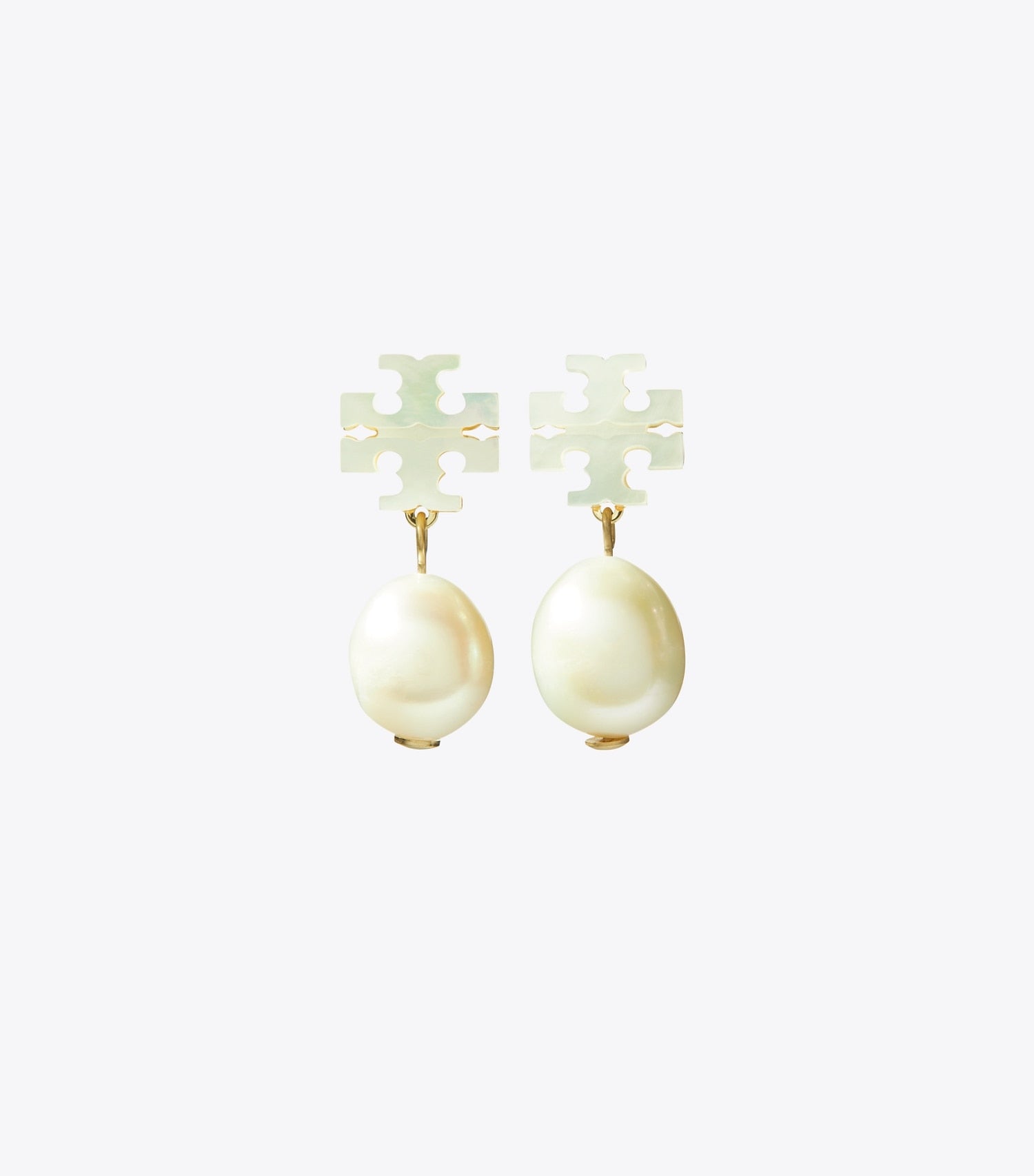 Tory Burch Moondance Pearl Drop Earrings - Tory Gold / Mother Of Pearl