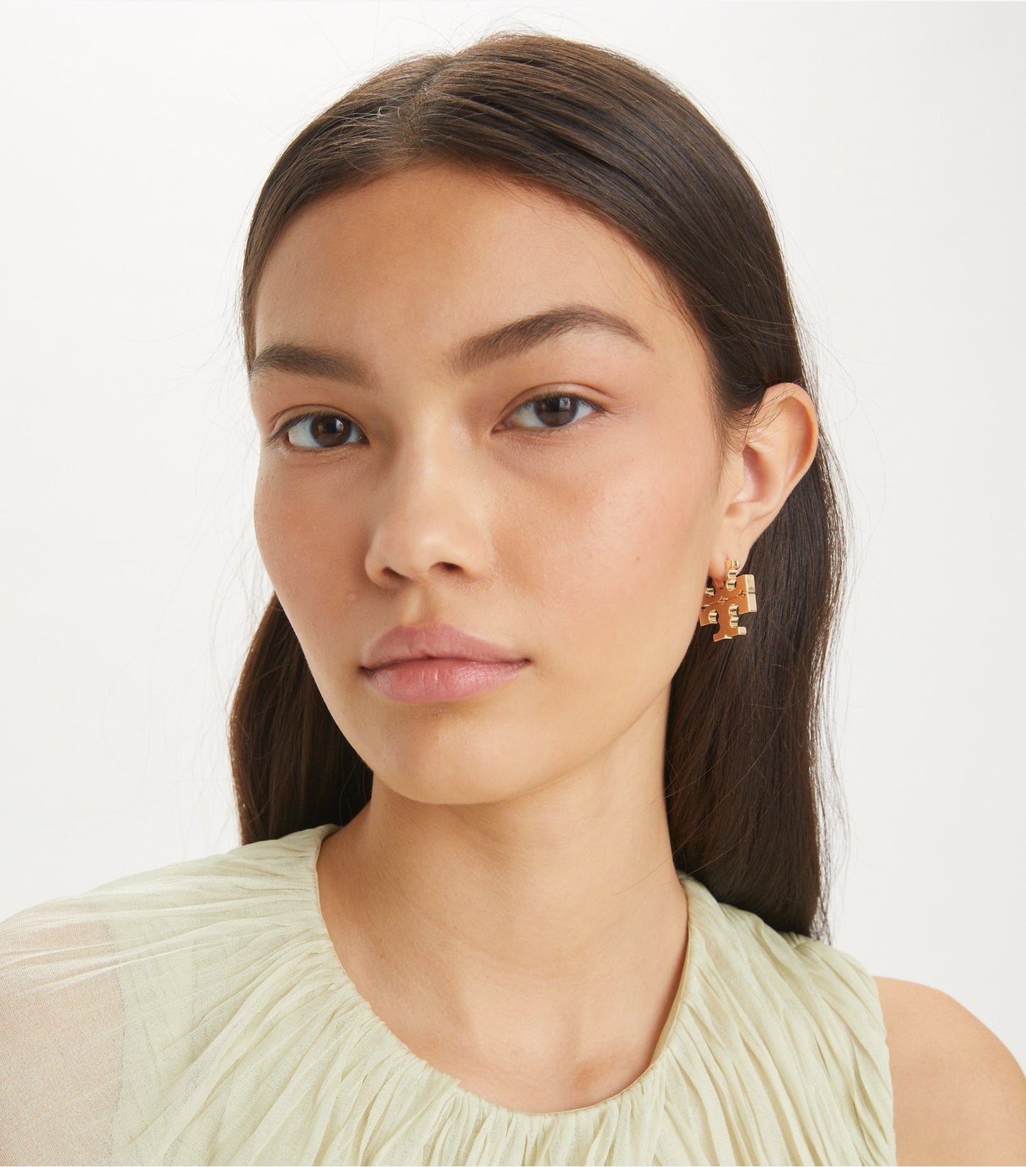 Tory Burch Icon Hoop Earrings - Tory Gold
