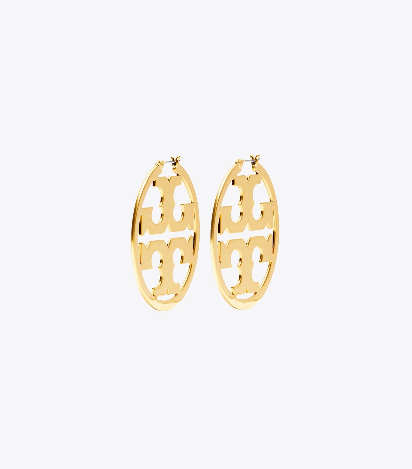 Tory Burch Icon Hoop Earrings - Tory Gold