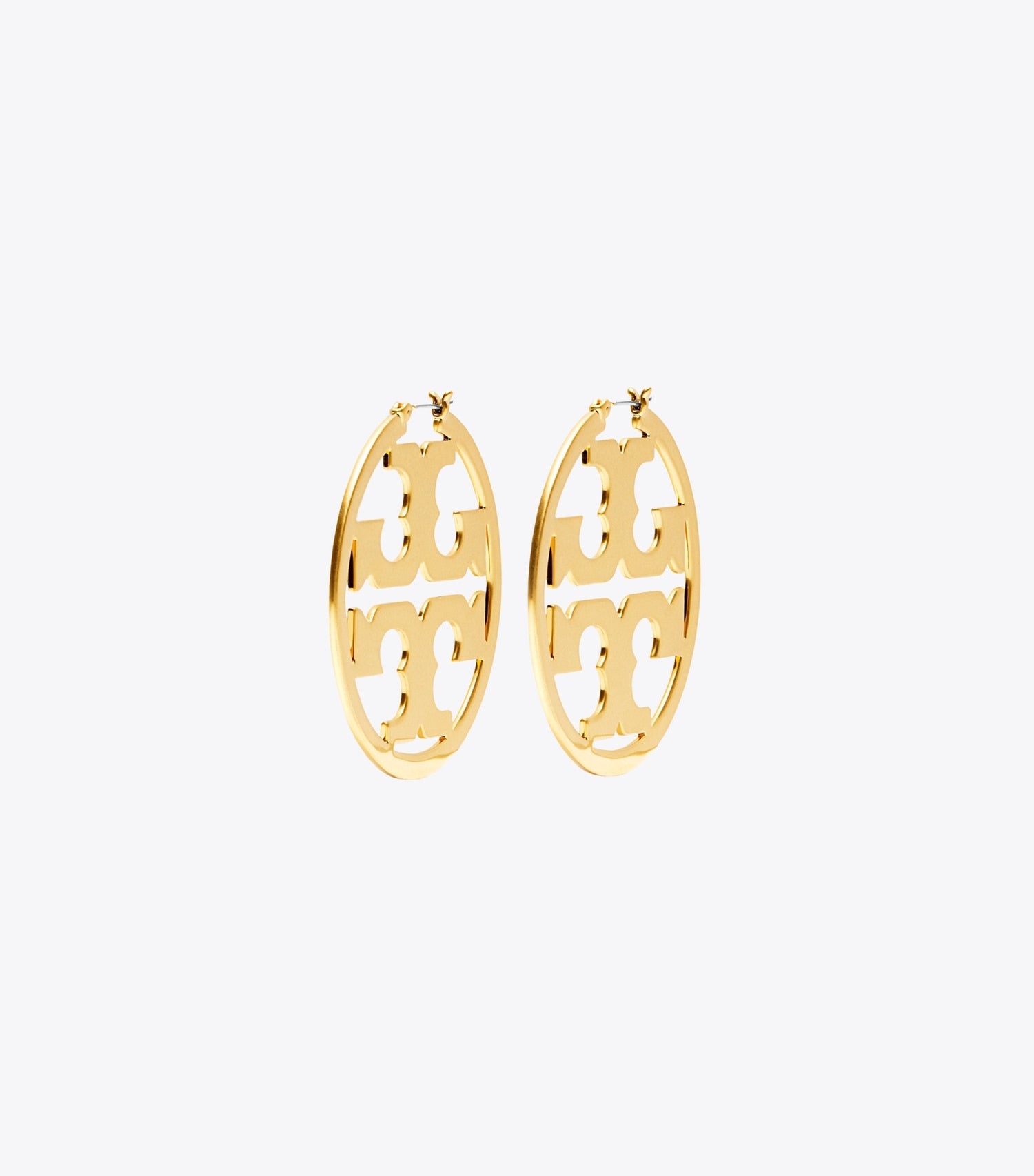 Tory Burch Icon Hoop Earrings - Tory Gold