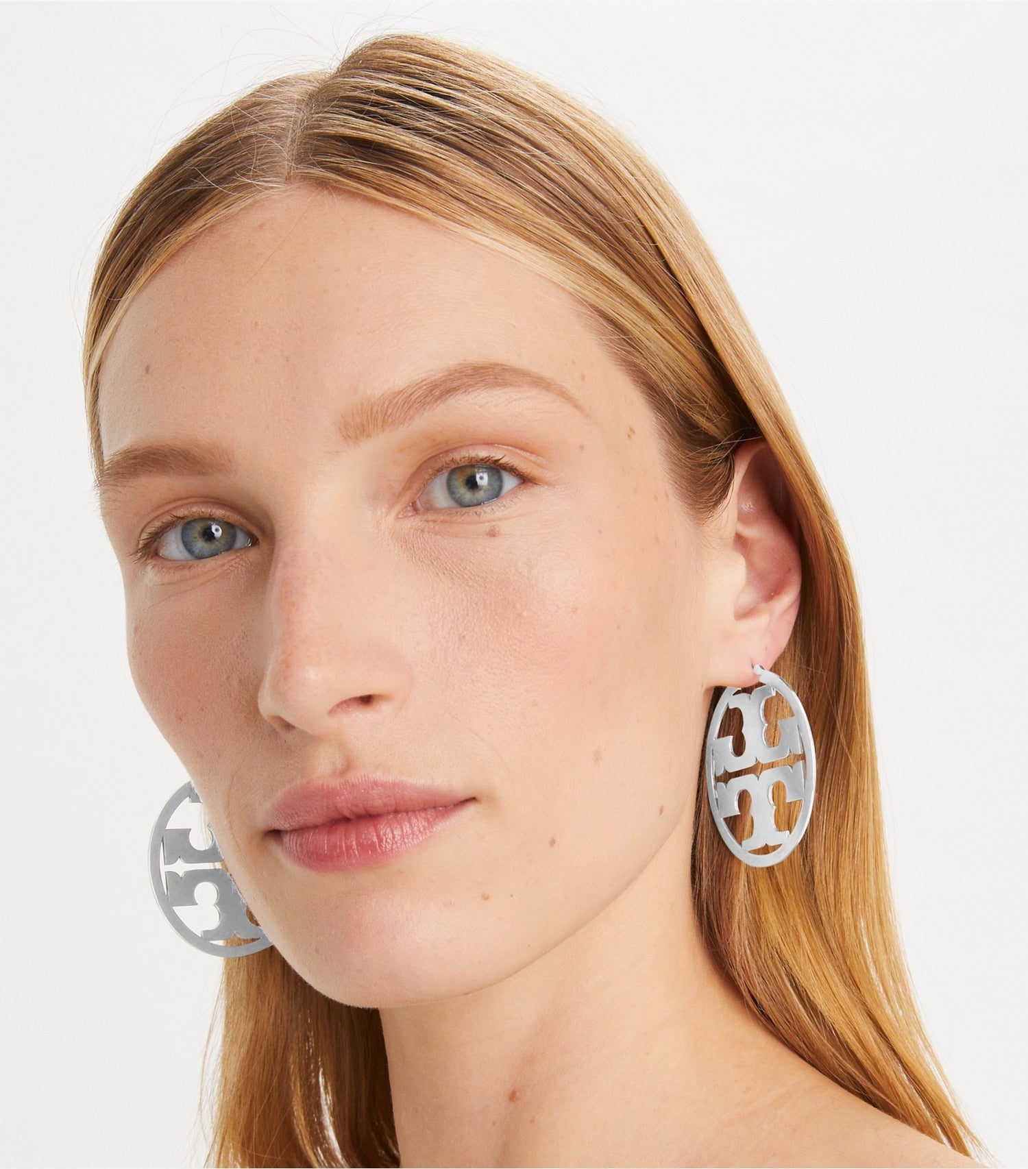 Tory Burch Icon Hoop Earrings - Tory Gold