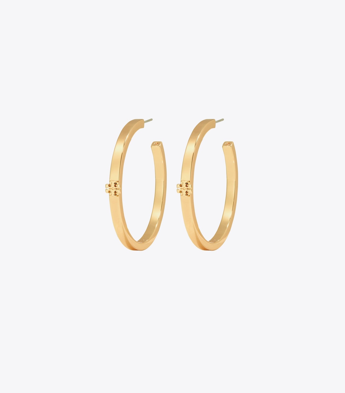 Tory Burch Icon Hoop Earrings - Tory Gold