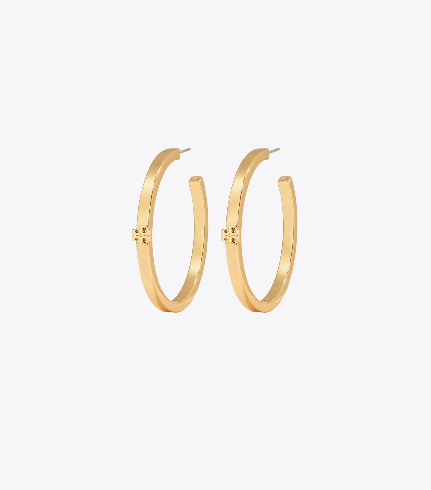Tory Burch Icon Hoop Earrings - Tory Gold