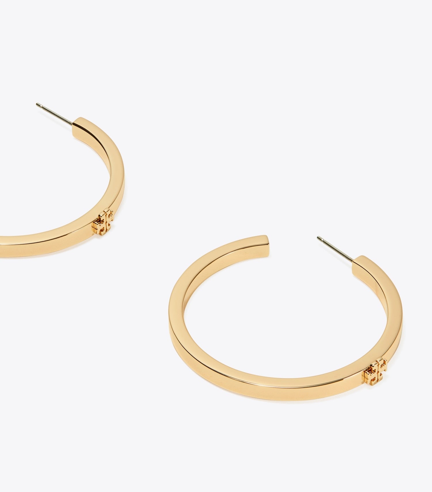 Tory Burch Icon Hoop Earrings - Tory Gold