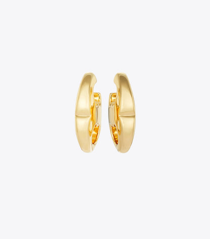 Tory Burch Gemini Link Earrings - Light Brass