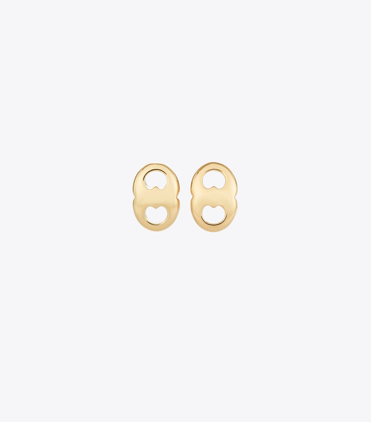 Tory Burch Gemini Stud Earrings - Light Brass