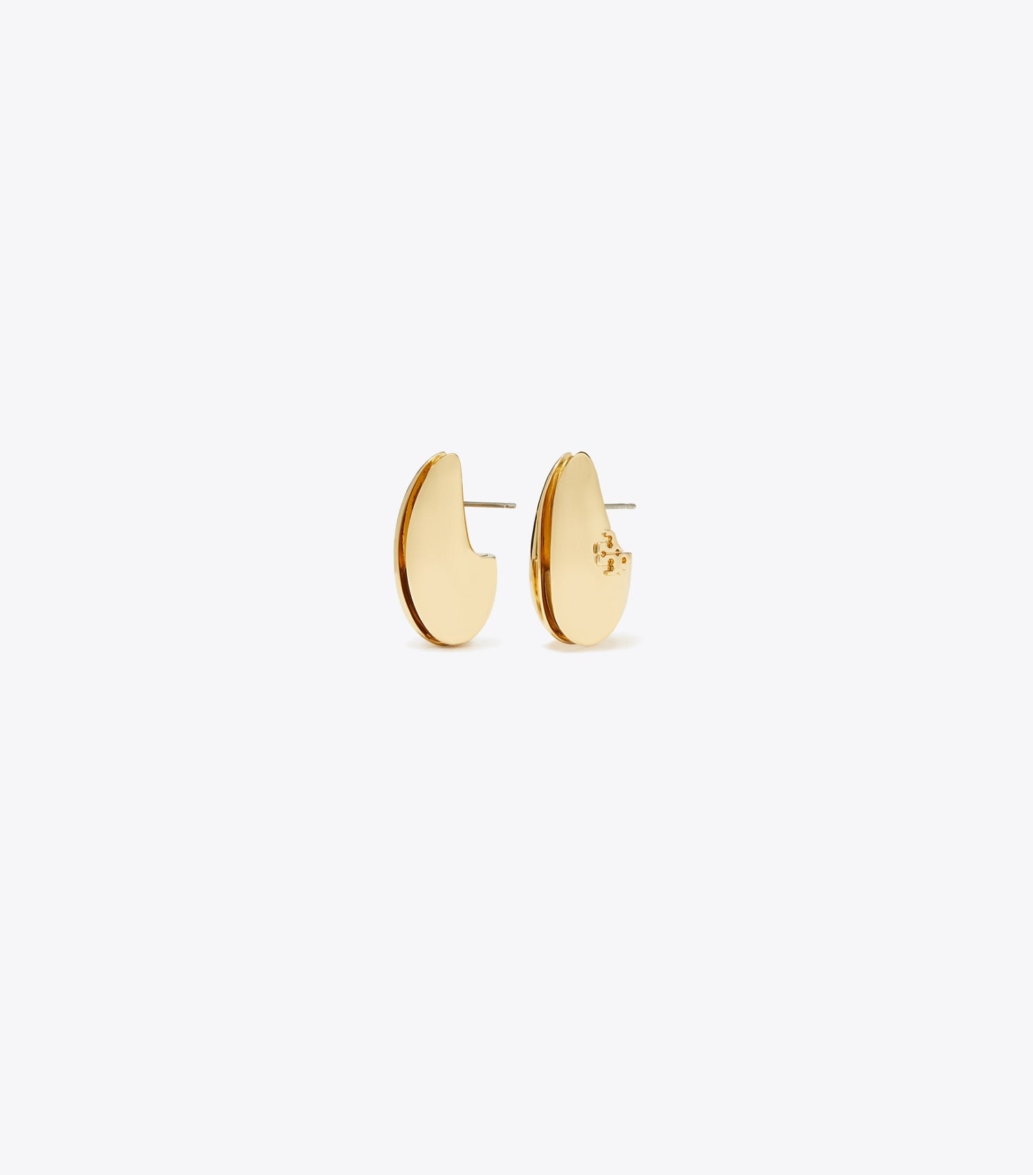 Tory Burch Small Pierced Earrings - Light Brass