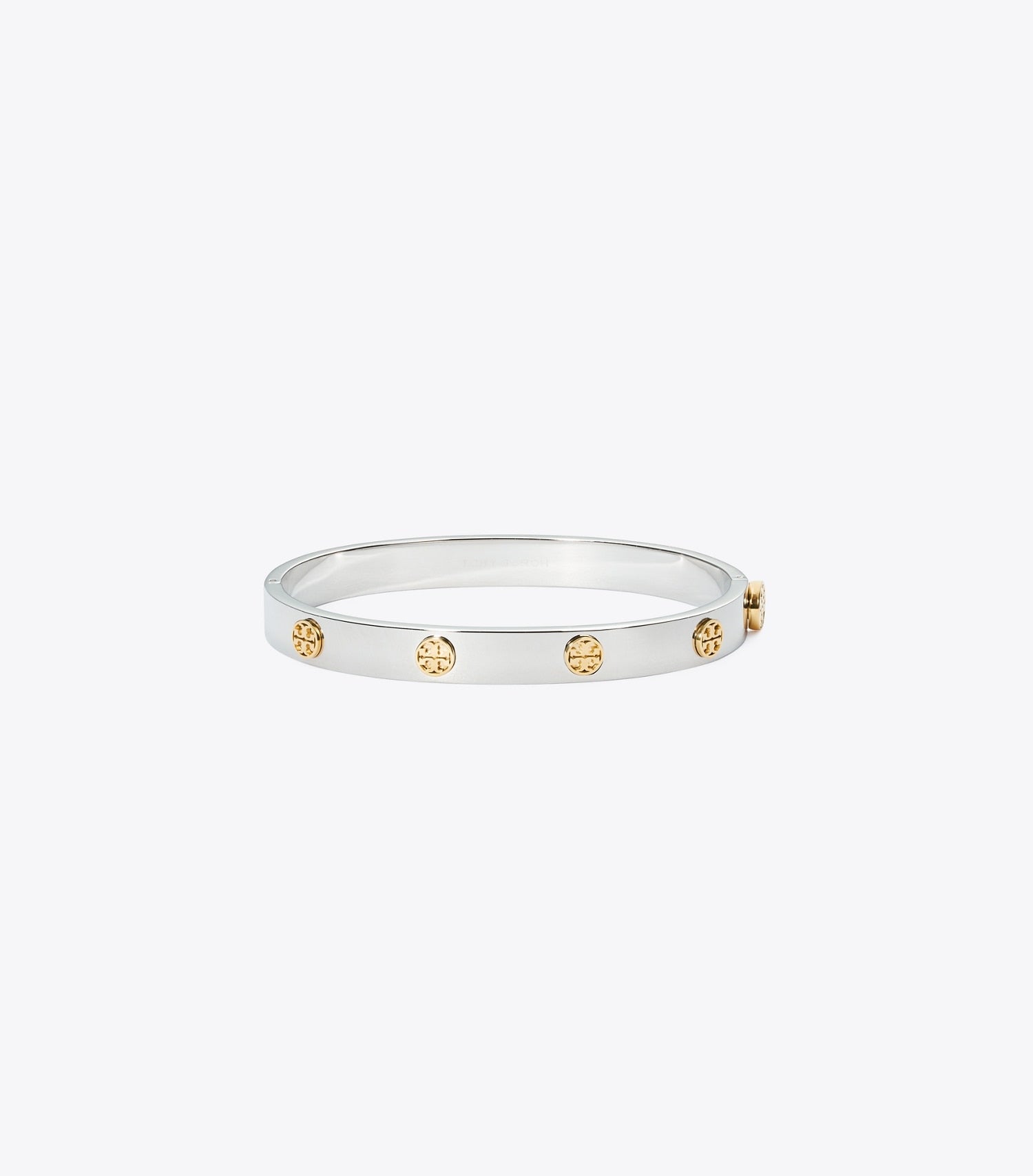 Tory Burch Icon Hinge Bracelet - Tory Silver / Tory Gold