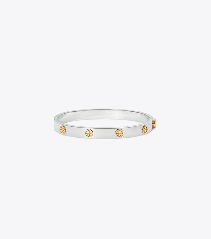 Tory Burch Icon Hinge Bracelet - Tory Silver / Tory Gold