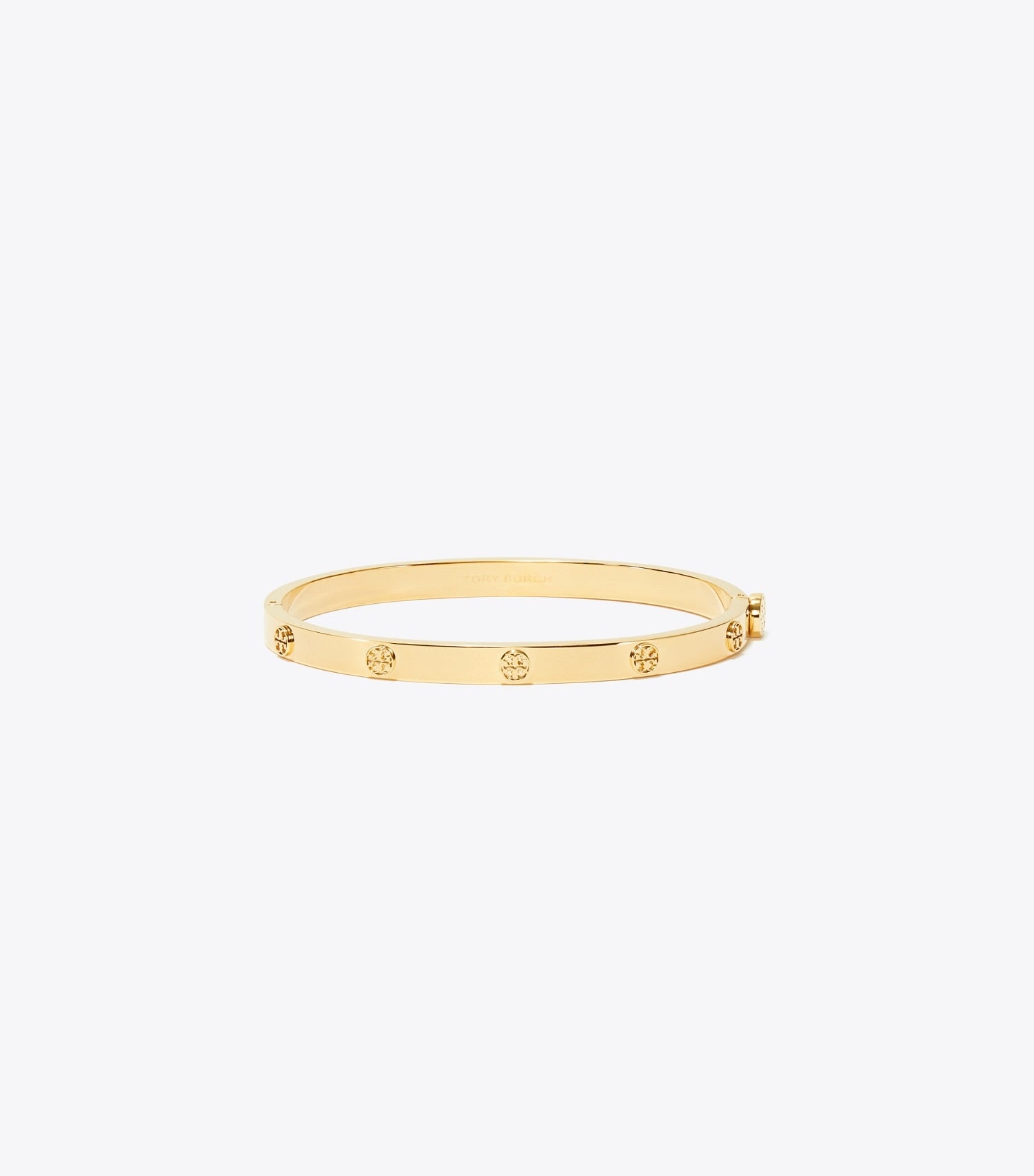 Tory Burch Thin Icon Hinge Bracelet - Tory Gold