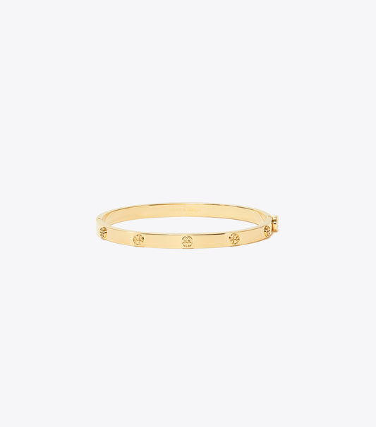 Tory Burch Thin Icon Hinge Bracelet - Tory Gold