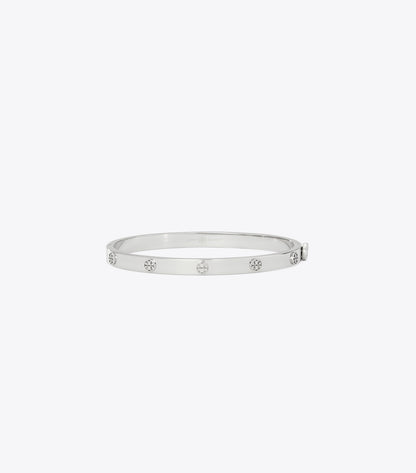 Tory Burch Icon Thin Hinge Bracelet - Tory Silver