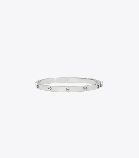 Tory Burch Icon Thin Hinge Bracelet - Tory Silver