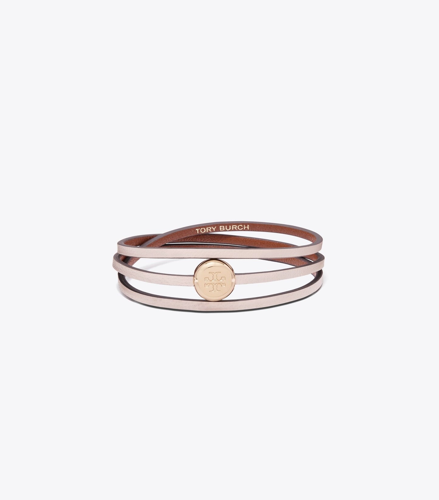 Tory Burch Icon Multi-Strand Bracelet - Light Brass / Soft Pink