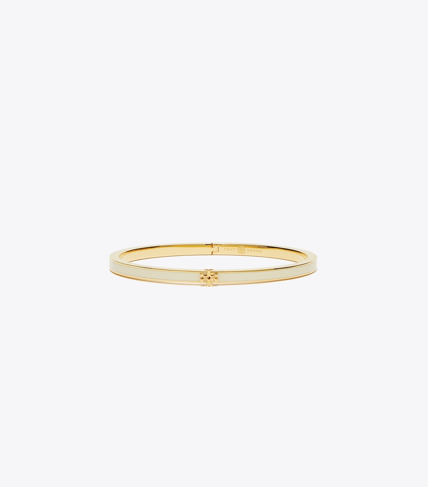Tory Burch Icon Thin Enamel Bracelet - Tory Gold / New Ivory