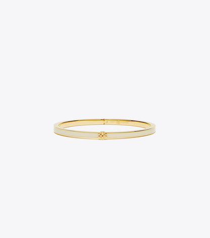 Tory Burch Icon Thin Enamel Bracelet - Tory Gold / New Ivory
