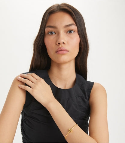 Tory Burch Icon Hinged Cuff - Tory Gold