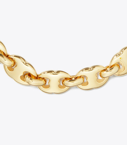 Tory Burch Gemini Link Delicate Bracelet - Light Brass