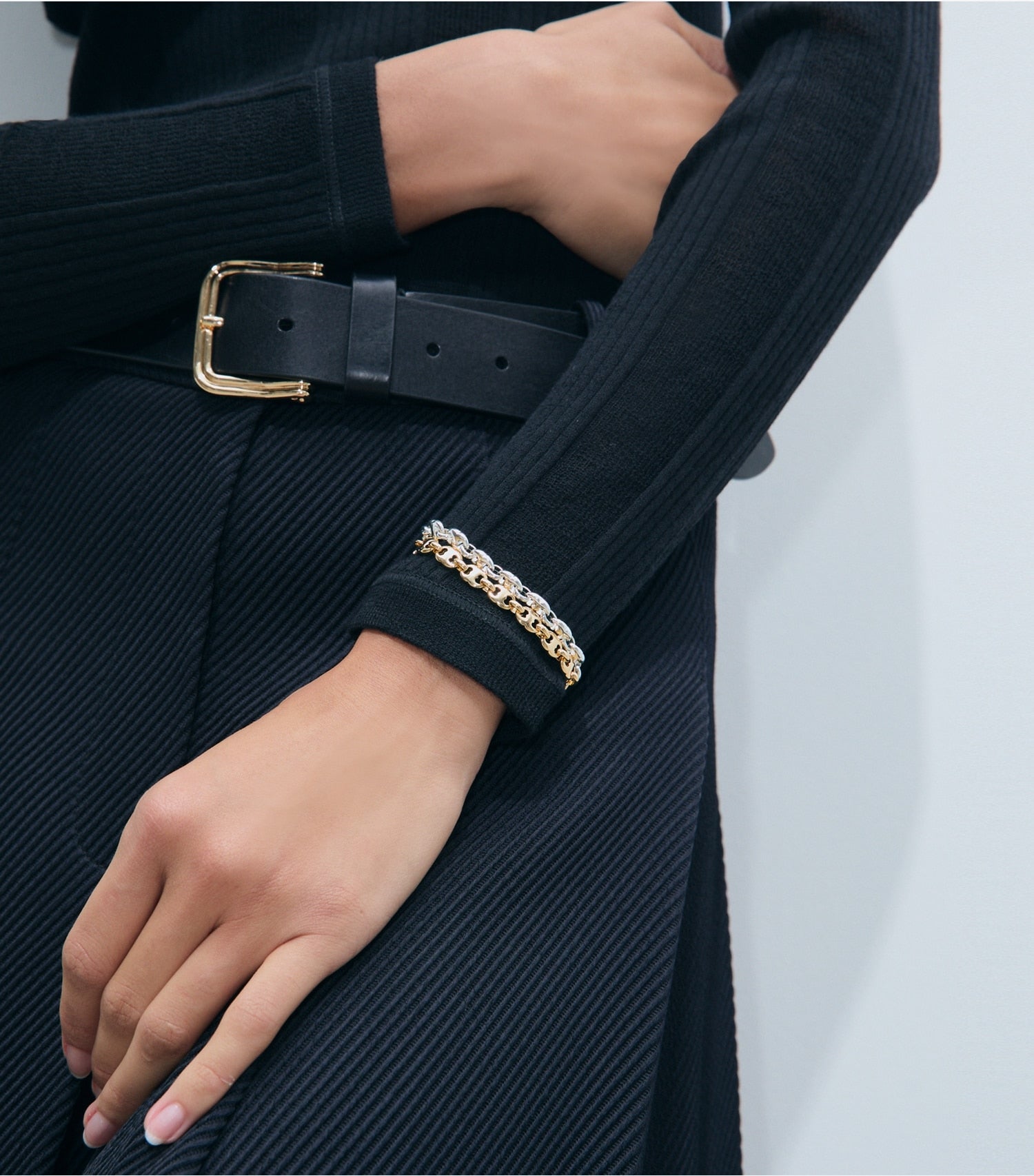 Tory Burch Gemini Link Delicate Bracelet - Light Brass