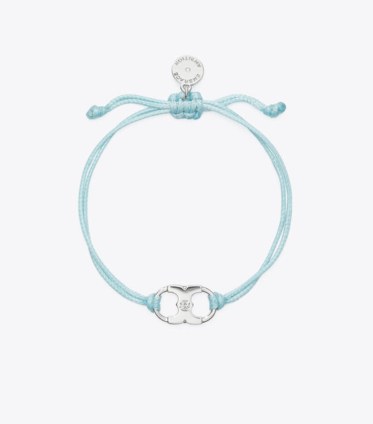 Tory Burch Embrace Ambition Bracelet - Tory Silver / Light Blue