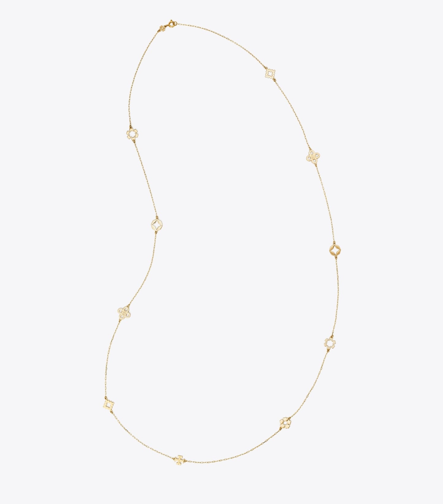 Tory Burch Forget Me Not Long Necklace - Tory Gold