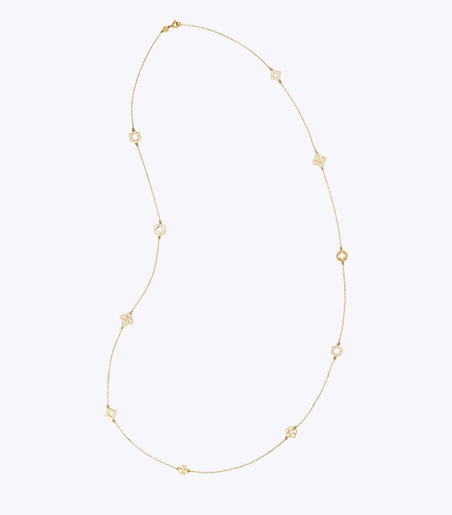 Tory Burch Forget Me Not Long Necklace - Tory Gold