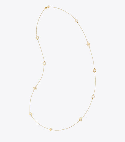 Tory Burch Forget Me Not Long Necklace - Tory Gold