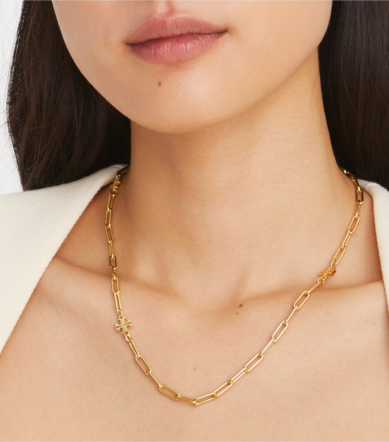 Tory Burch Icon Chain Necklace - Tory Gold