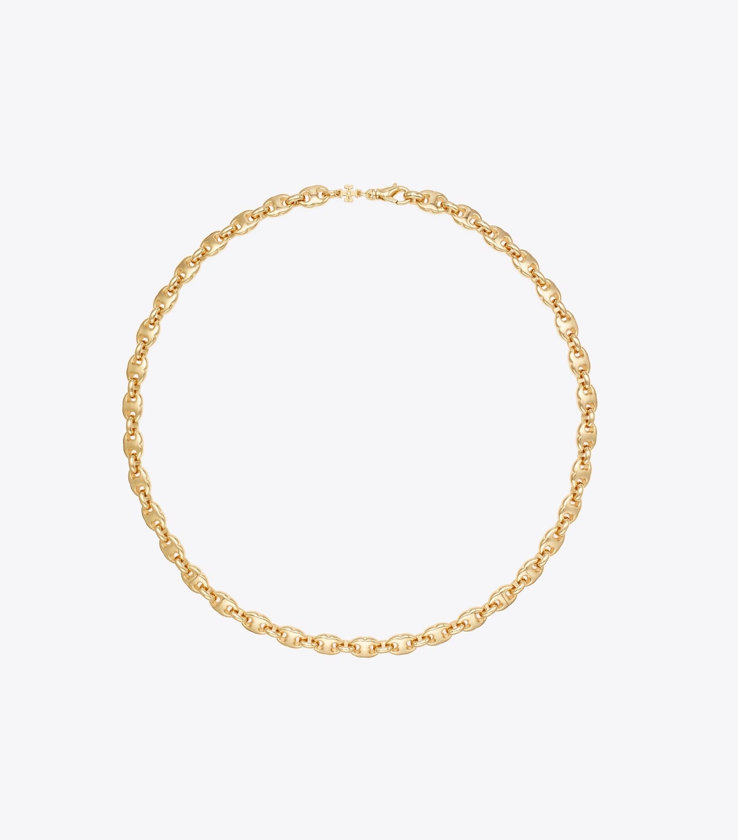 Tory Burch Gemini Link Delicate Necklace - Light Brass