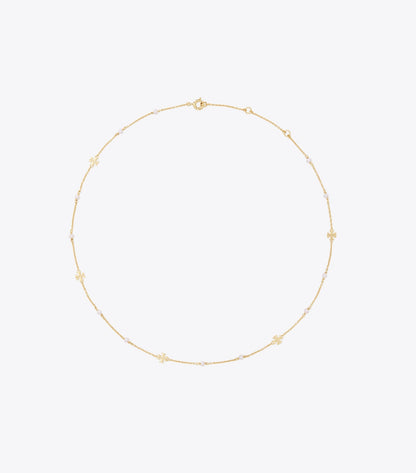 Tory Burch Moondance Pearl Necklace - Tory Gold / Pearl