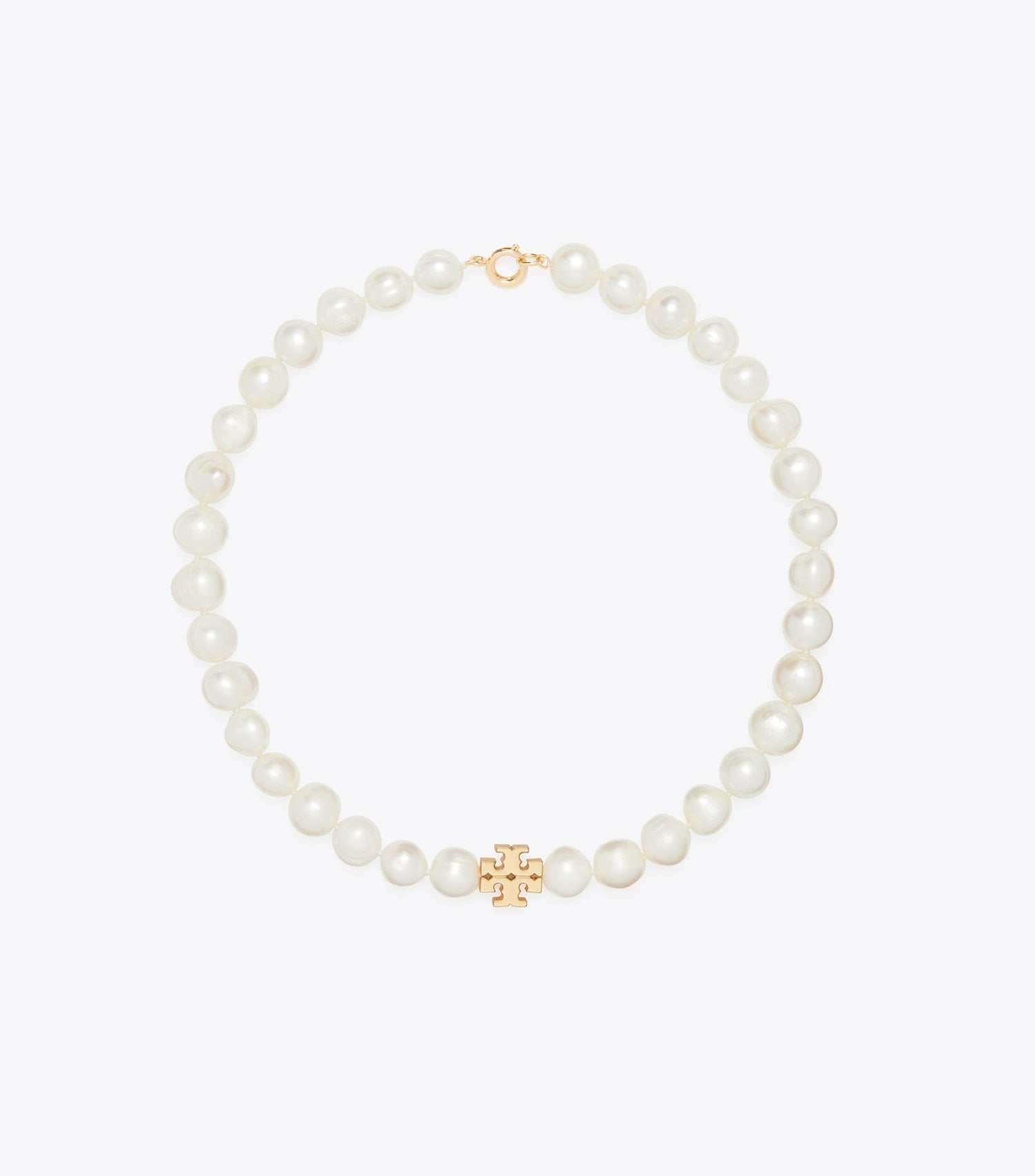 Tory Burch Moondance Pearl Necklace - Tory Gold / Cream