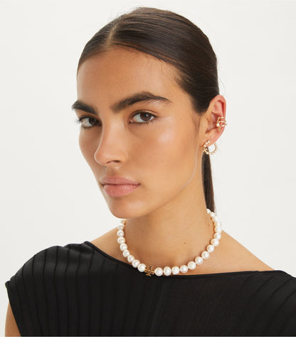 Tory Burch Moondance Pearl Necklace - Tory Gold / Cream