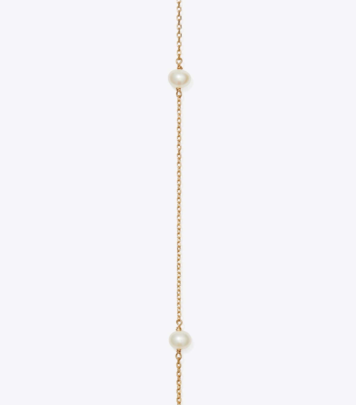 Tory Burch Moondance Long Pearl Necklace - Tory Gold / Pearl