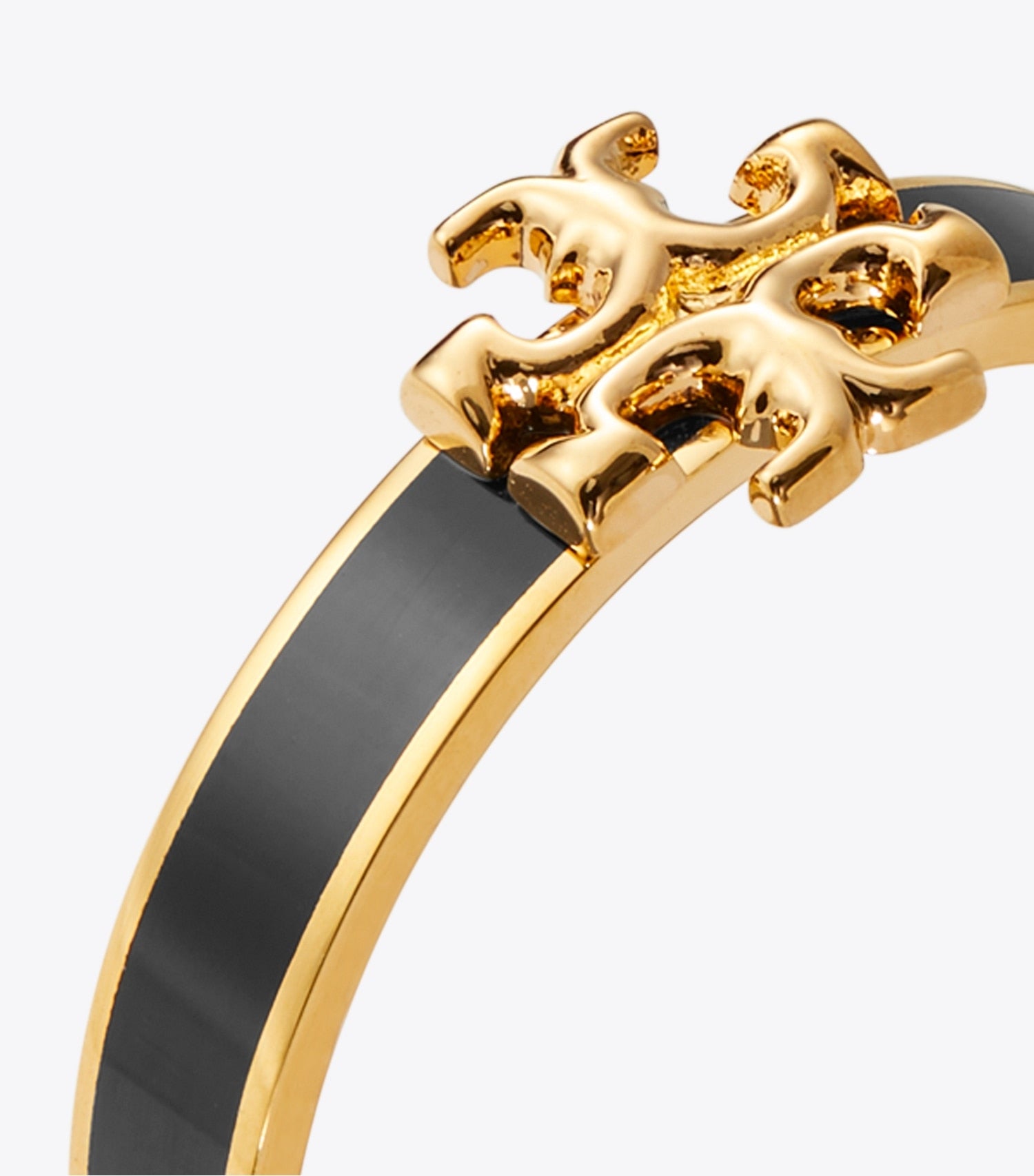 Tory Burch Icon Enamel Ring - Tory Gold / Black