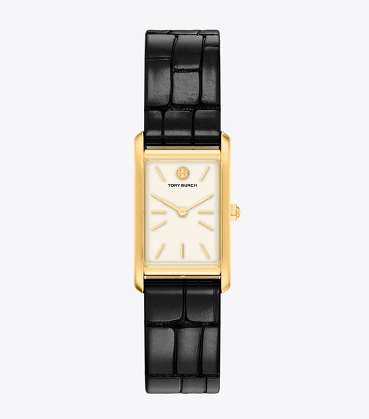 Tory Burch Slim Eleanor Watch - Ivory/Gold/Black
