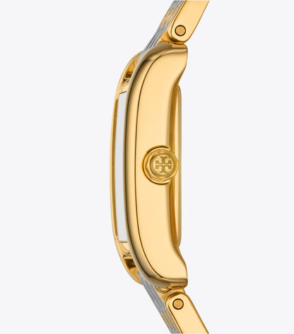 Tory Burch Small Eleanor Watch - Ivory / Two-Tone