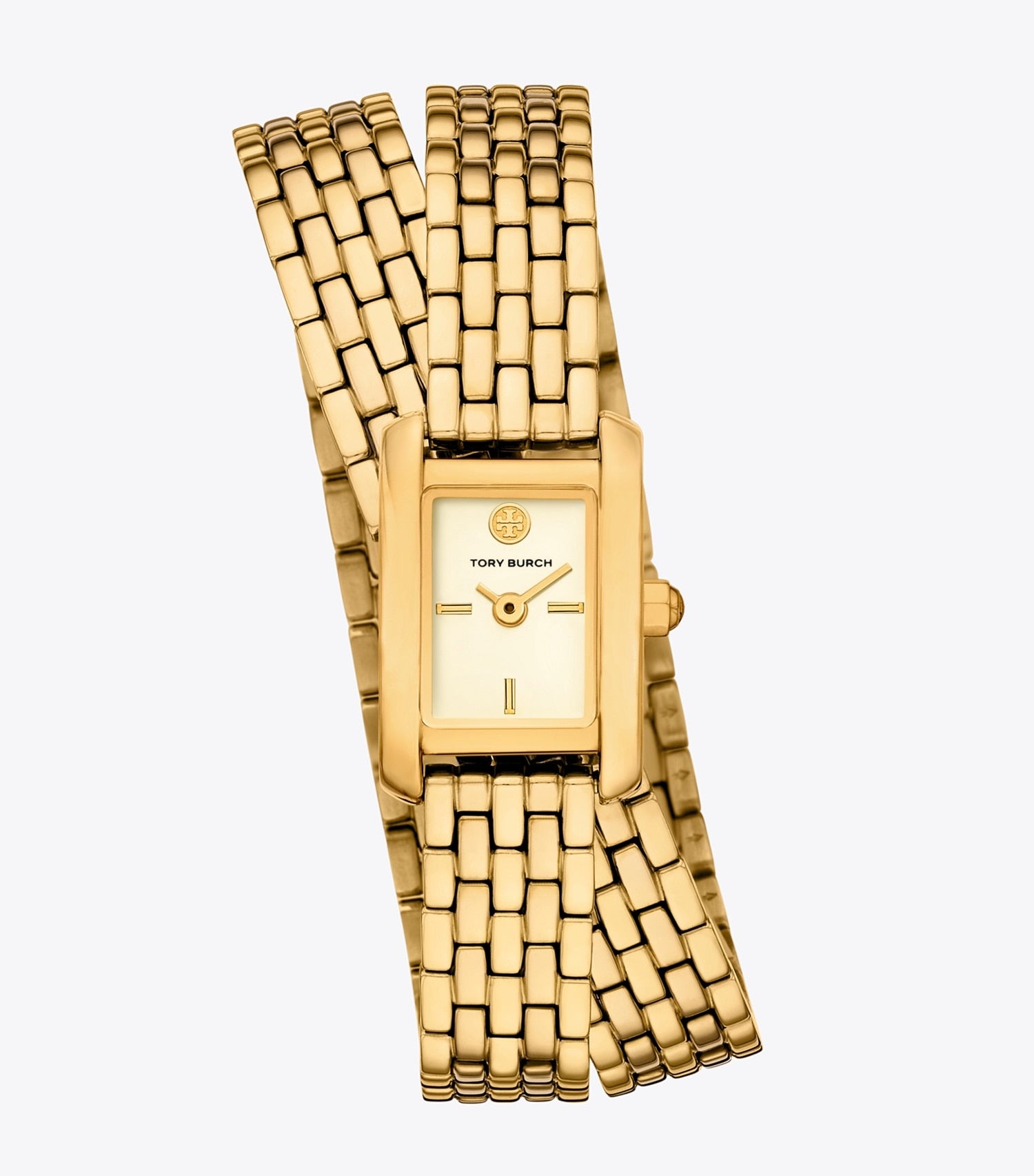 Tory Burch Mini Eleanor Double Wrap Watch - Ivory/Gold