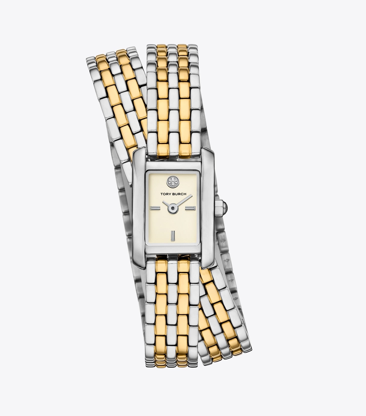 Tory Burch Mini Eleanor Double Wrap Watch - Ivory/Two-Tone