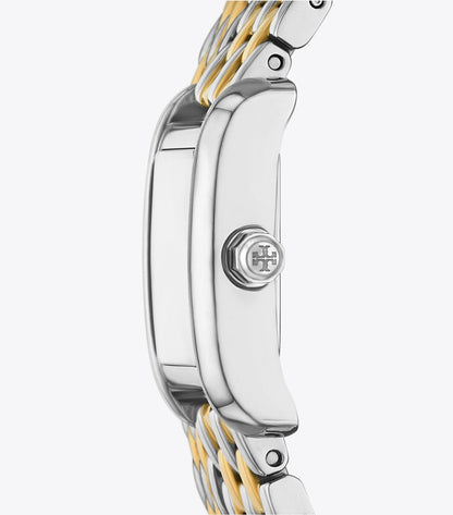 Tory Burch Mini Eleanor Double Wrap Watch - Ivory/Two-Tone