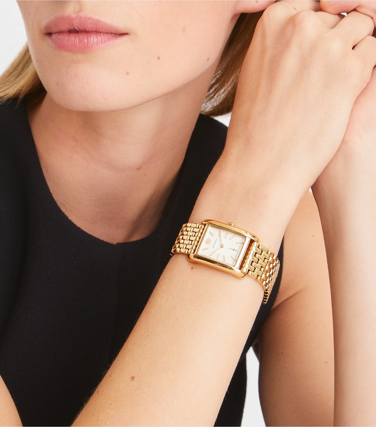 Tory Burch Eleanor Watch - Ivory/Gold