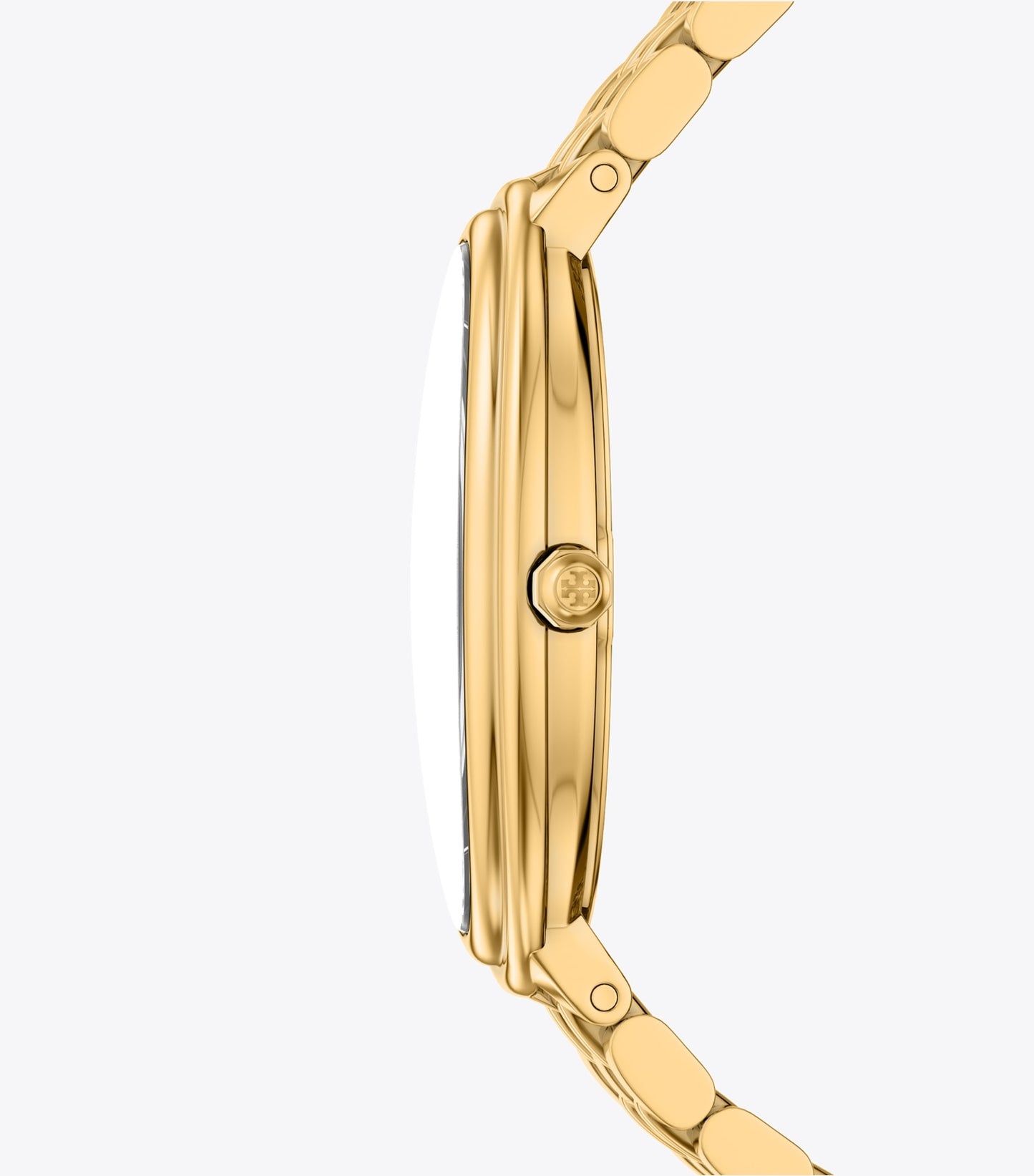Tory Burch Elongated Oval Watch - Ivory/Gold