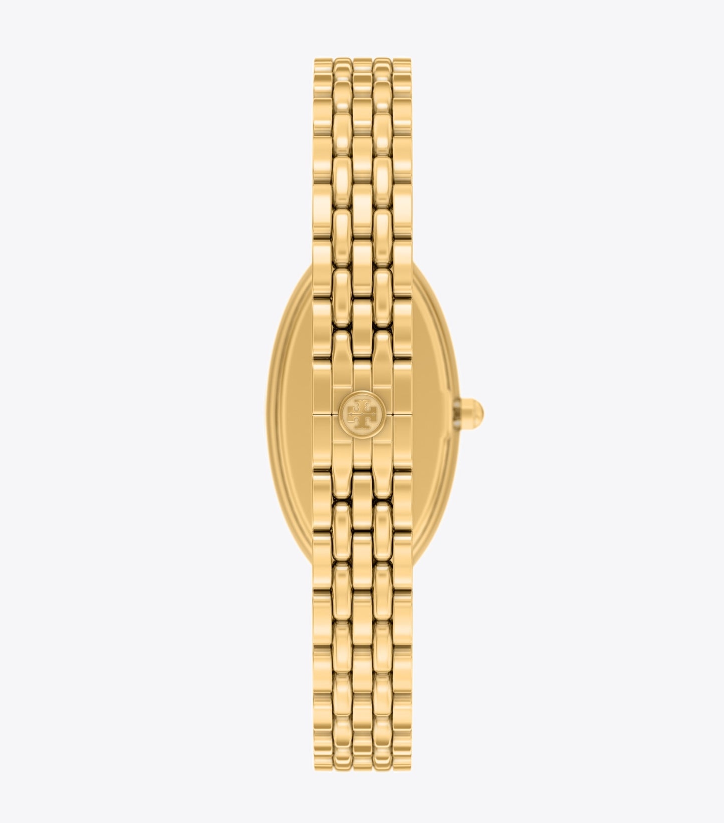Tory Burch Elongated Oval Watch - Ivory/Gold