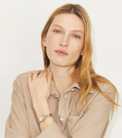 Tory Burch Mini Miller Watch - Mop/Two-Tone